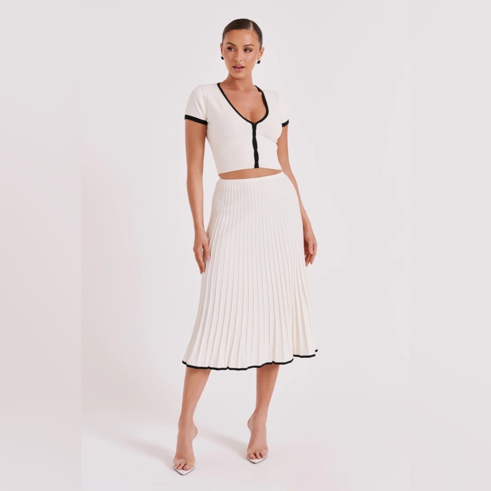 Meshki Jolene Knit Midi Skirt Set